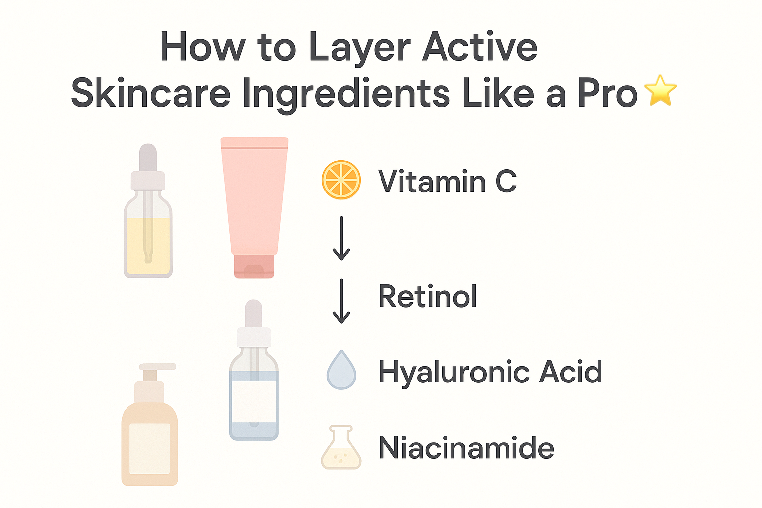 🌟 How to Layer Active Skincare Ingredients Like a Pro