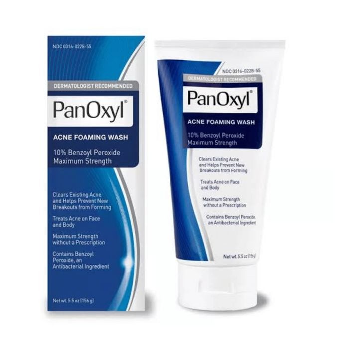 PanOxyl Acne Foaming Wash Benzoyl Peroxide 10% Maximum Strength 5.5 oz 156gms