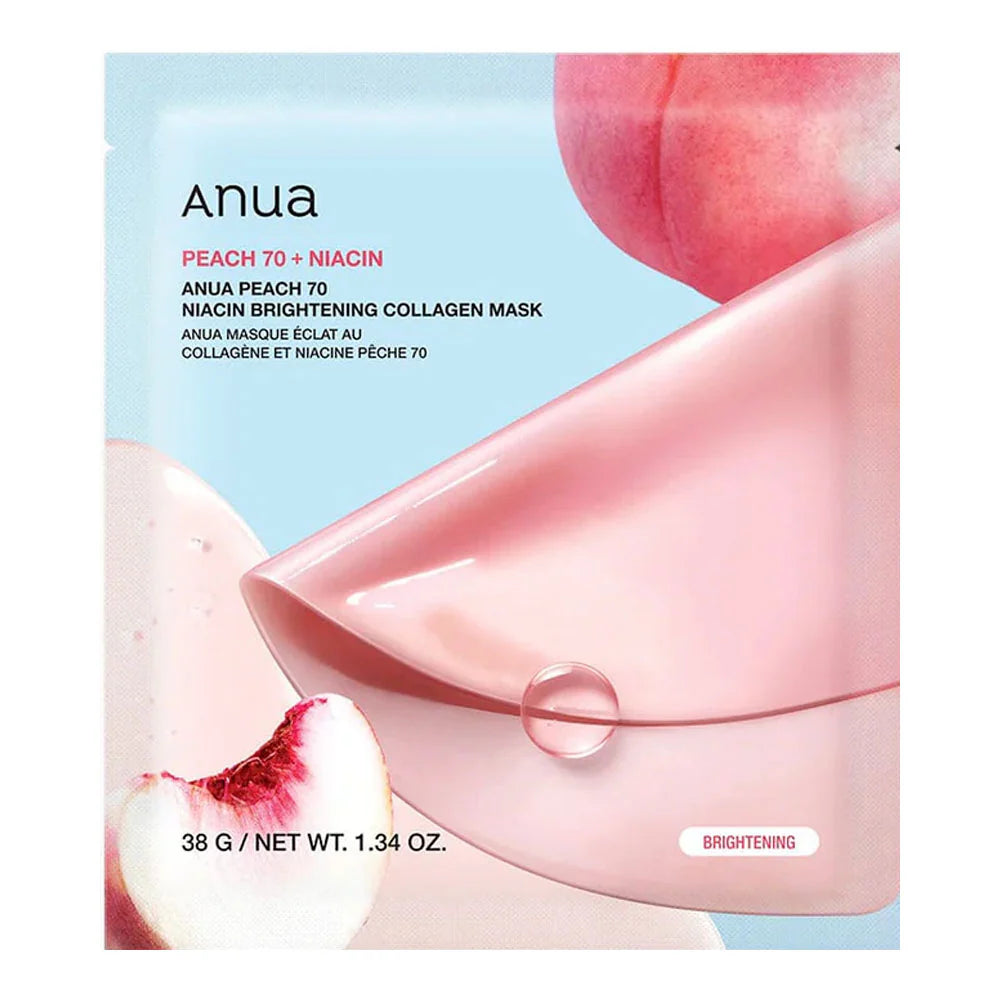 ANUA PEACH 70 NIACIN BRIGHTENING COLLAGEN MASK