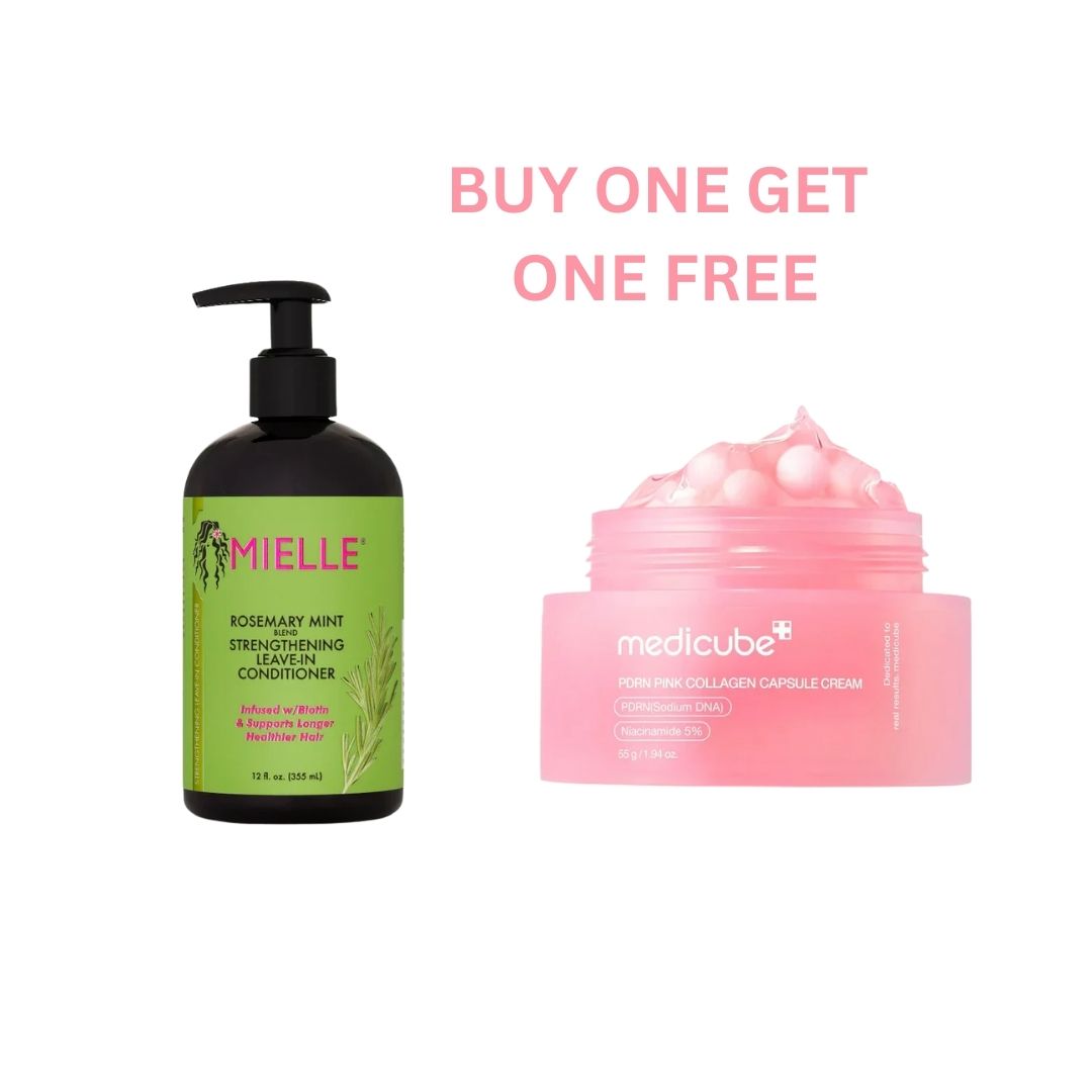 BOGOF Mielle Rosemary Mint Leave-In + Medicube Pink Collagen Capsule Cream