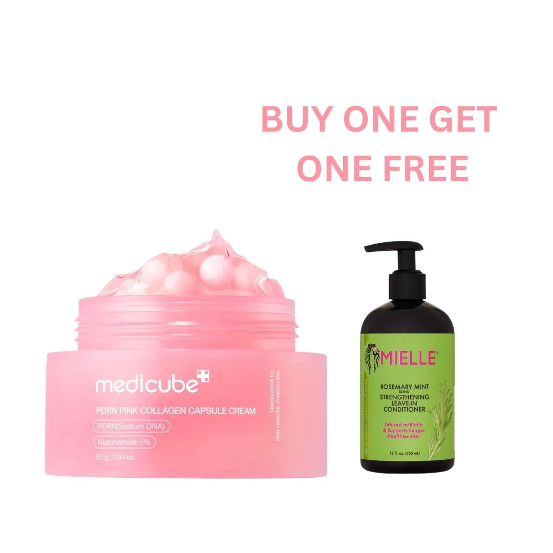 BOGOF Mielle Rosemary Mint Leave-In + Medicube Pink Collagen Capsule Cream
