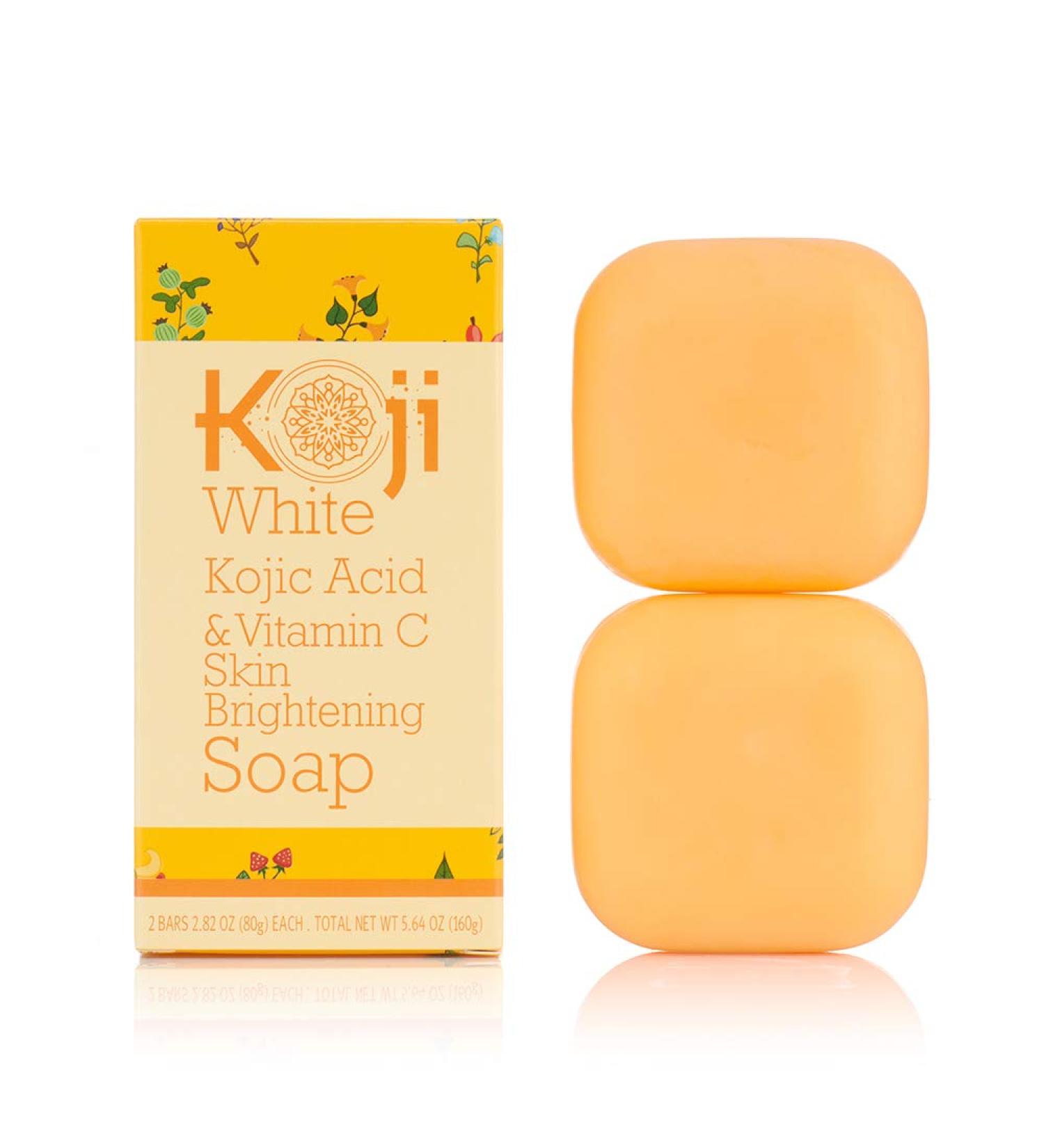 Koji White - Kojic Acid & Vitamin C Skin Brightening Soap 80g (2 Bars)