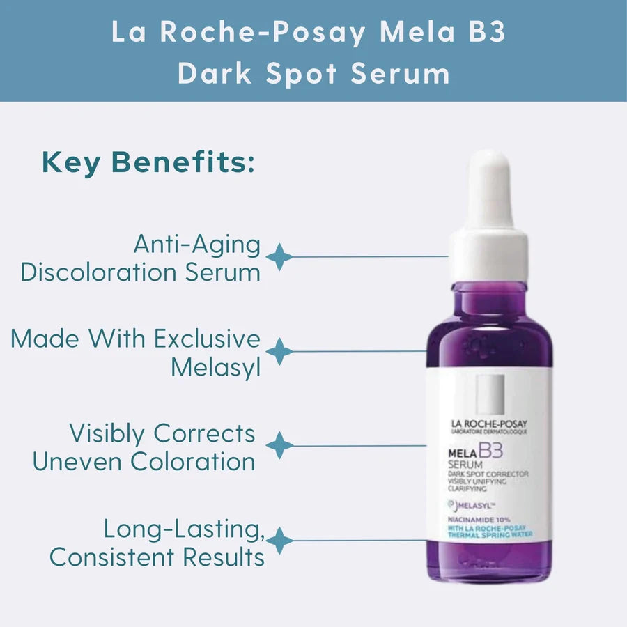LA ROCHE POSAY MELA B3 DARK SPOT SERUM WITH MELASLY+ NIACINAMIDE 30ML