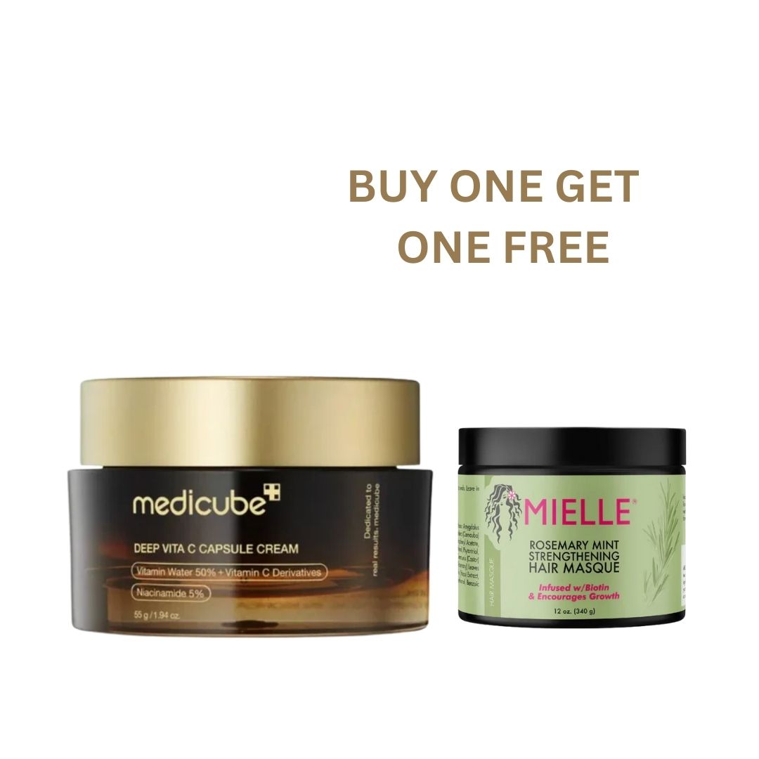BOGOF – Medicube Deep Vita C Capsule Cream + Mielle Rosemary Mint Masque