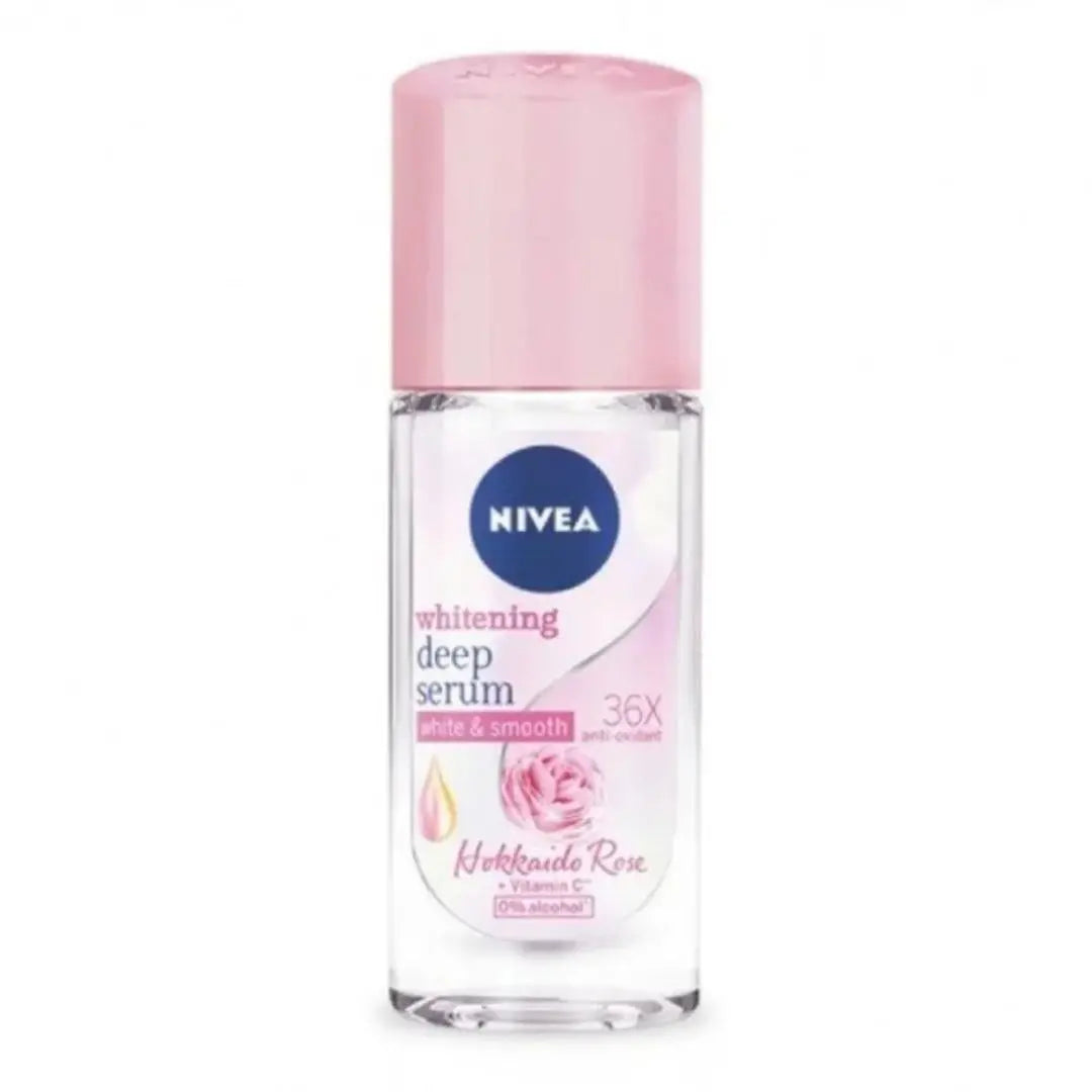 Nivea - Whitening Deep Serum Hokkaido Rose + Vitamin C Deodorant Roll On 40ml