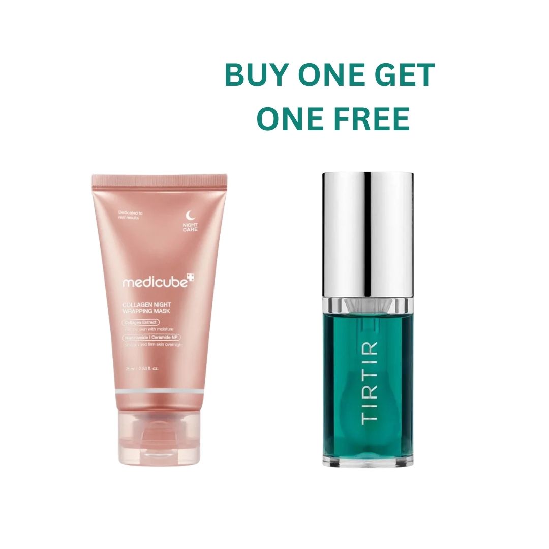 BOGOF- Medicube Collagen Night Wrapping Mask + TIRTIR My Glow Lip Oil (Mint) Option 2: