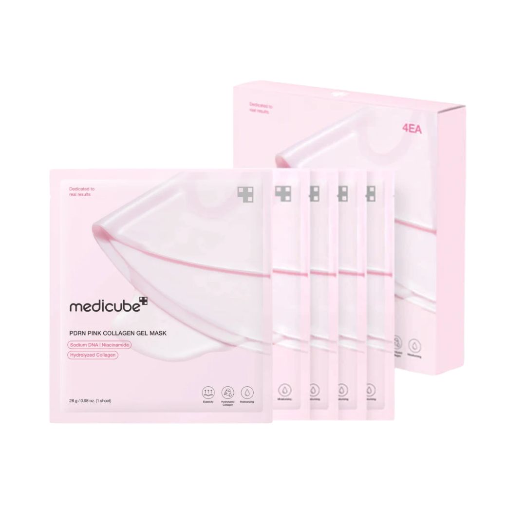 5 pack MEDICUBE PDRN PINK COLLAGEN GEL MASK Bundle