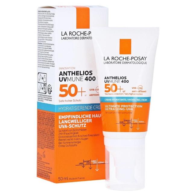 LA ROCHE POSAY ANTHELIOS UVMUNE 400 HYDRATING CREAM SPF50+ FOR SENSITIVE SKIN 50ML