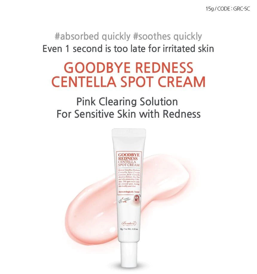 BENTON- GOODBYE REDNESS CENTELLA SPOT CREAM 50g