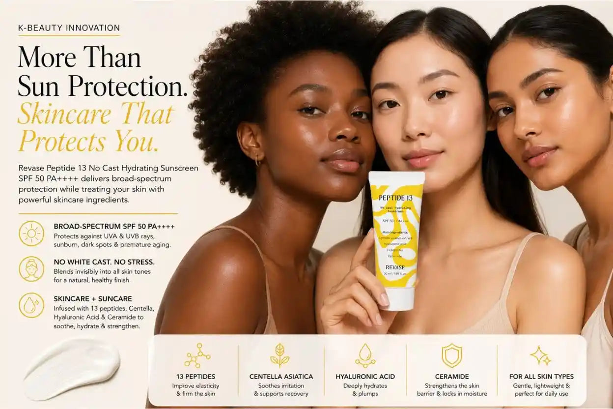 Revase Peptide 13 No Cast Hydrating Sunscreen: The New Generation of K-Beauty Sunscreens That Do More Than Protect