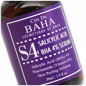 Cos De BAHA - S4 Salicylic Acid BHA 4% Serum 30ML