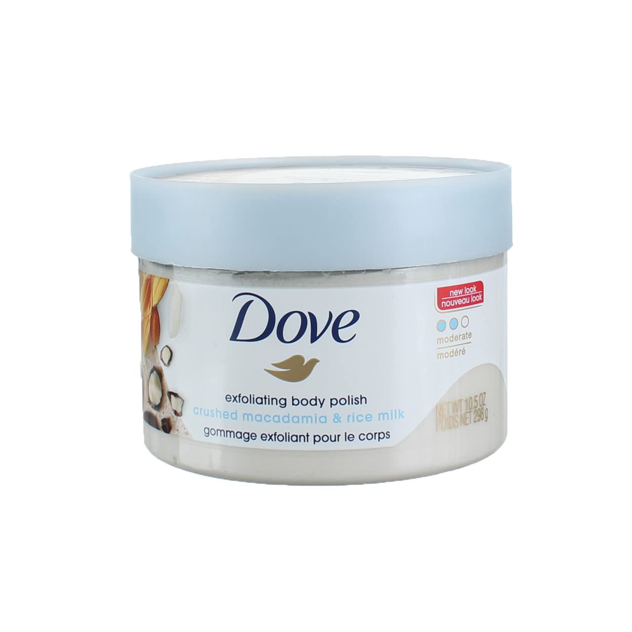 DOVE JAPAN EXFOLIATING BODY POLISH WITH MACADAMIA & RICE MILK