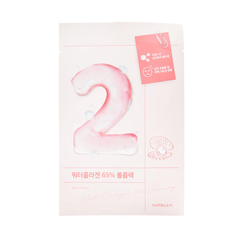 [Numbuzin] No.2 Water Collagen 65% Voluming Sheet Mask