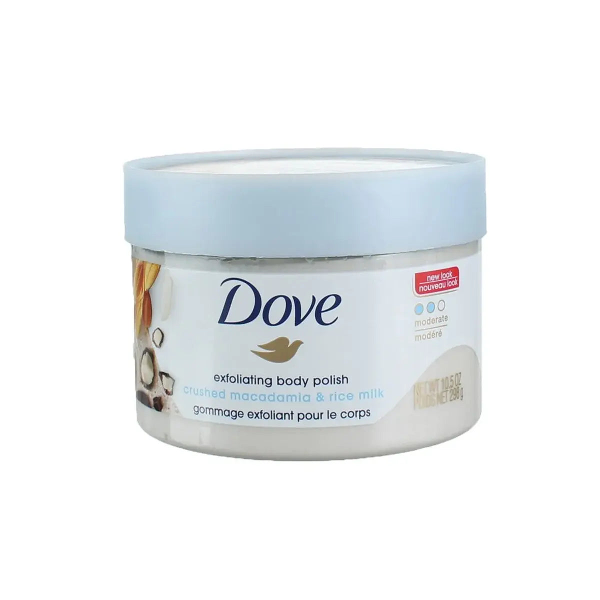 DOVE - JAPAN EXFOLIATING BODY POLISH WITH MACADAMIA & RICE MILK
