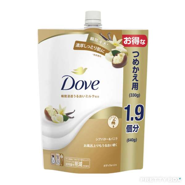 Dove Body Wash Shea Butter & Vanilla Refill 640g