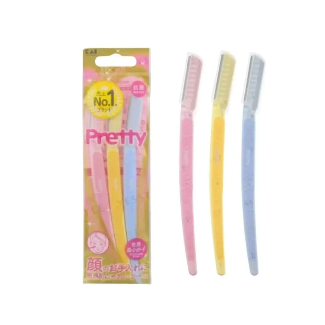 Kai - Pretty Sensitive Skin Face L Razor 3pcs
