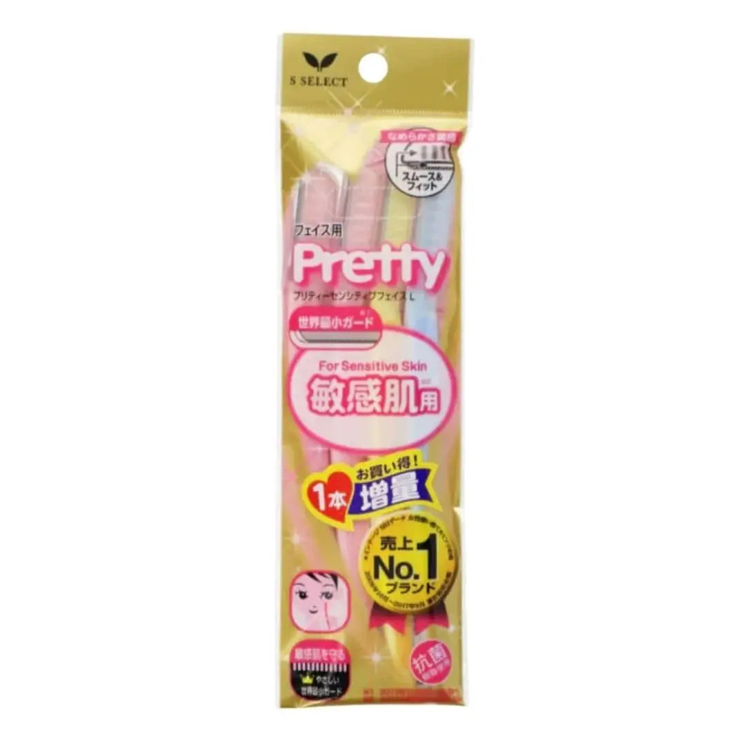 Kai - Pretty Sensitive Skin Face L Razor 3pcs
