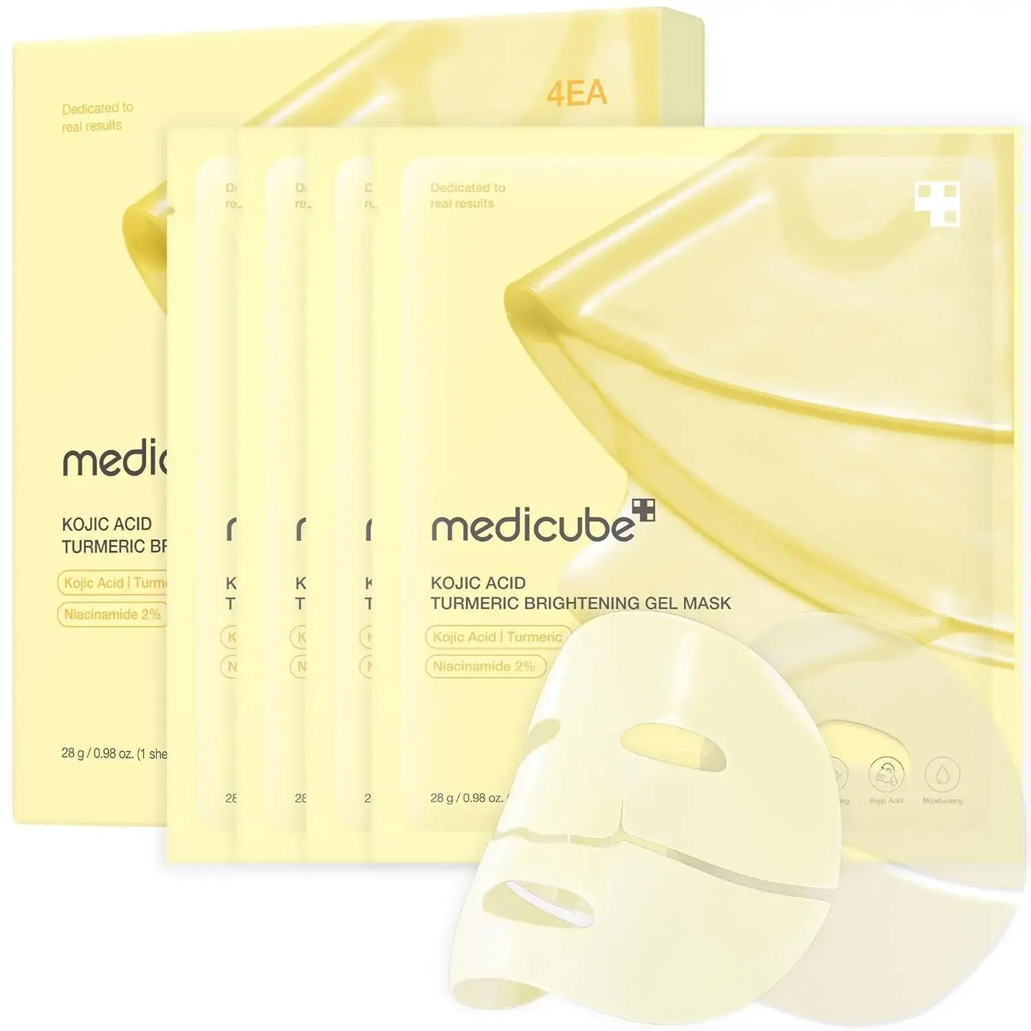 Medicube - Kojic Acid Turmeric Gold Jelly Gel Mask 28g 4EA