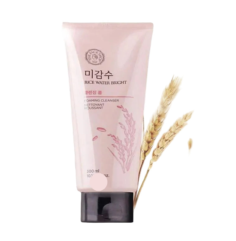 THE FACE SHOP - RICE WATER BRIGHT CLEANSING FOAM JUMBO