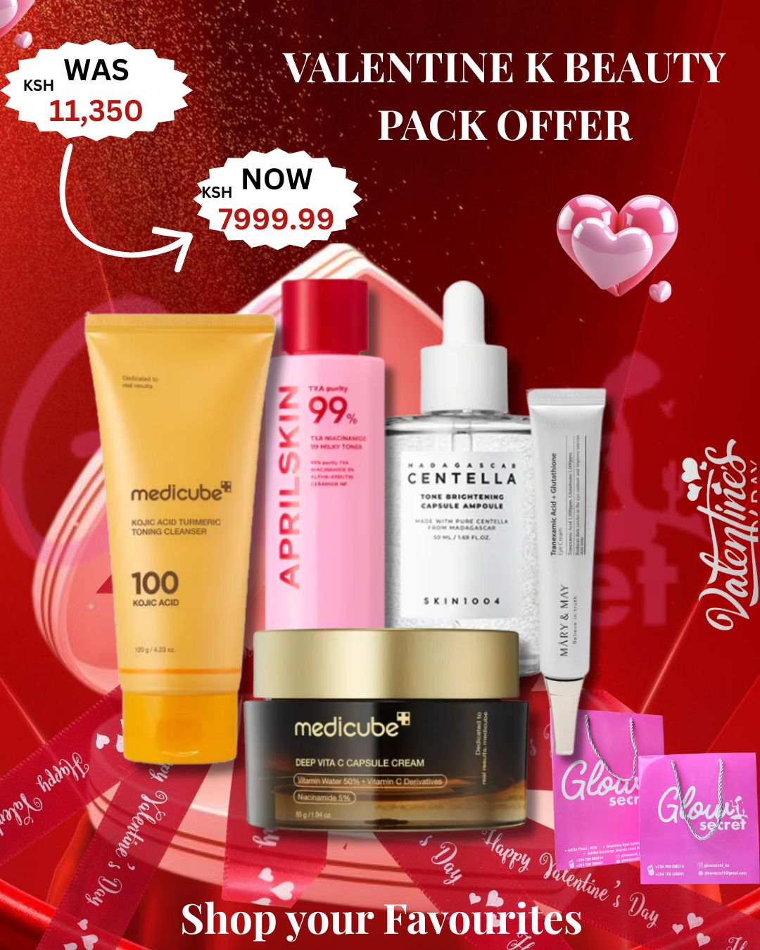 Valentine’s K Beauty pack offer
