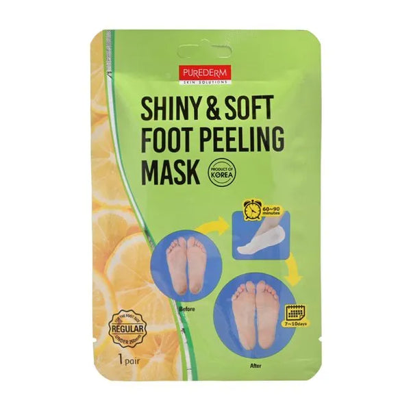 PUREDERM - SHINY & SOFT FOOT PEELING MASK (1 pair) 17g