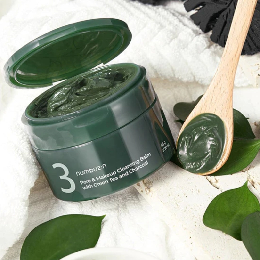 numbuzin - No.3 Pore & Makeup Cleansing Balm With Green Tea And Charcoal 85G
