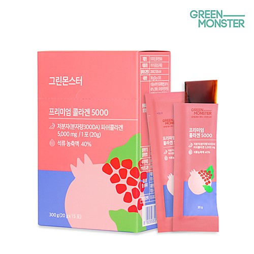 Green Monster] Premium Collagen 5000 (15ea)