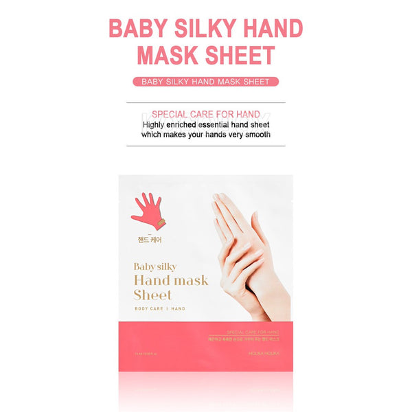 HOLIKA HOLIKA - BABY SILKY HAND MASK SHEET 1 pair (28g).