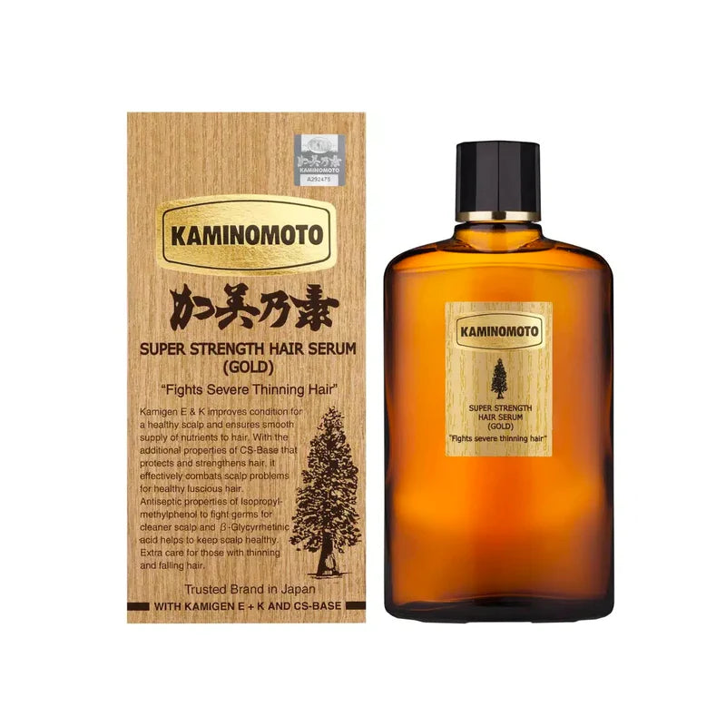 KAMINOMOTO SUPER STRENGTH HAIR SERUM(GOLD) 150ml