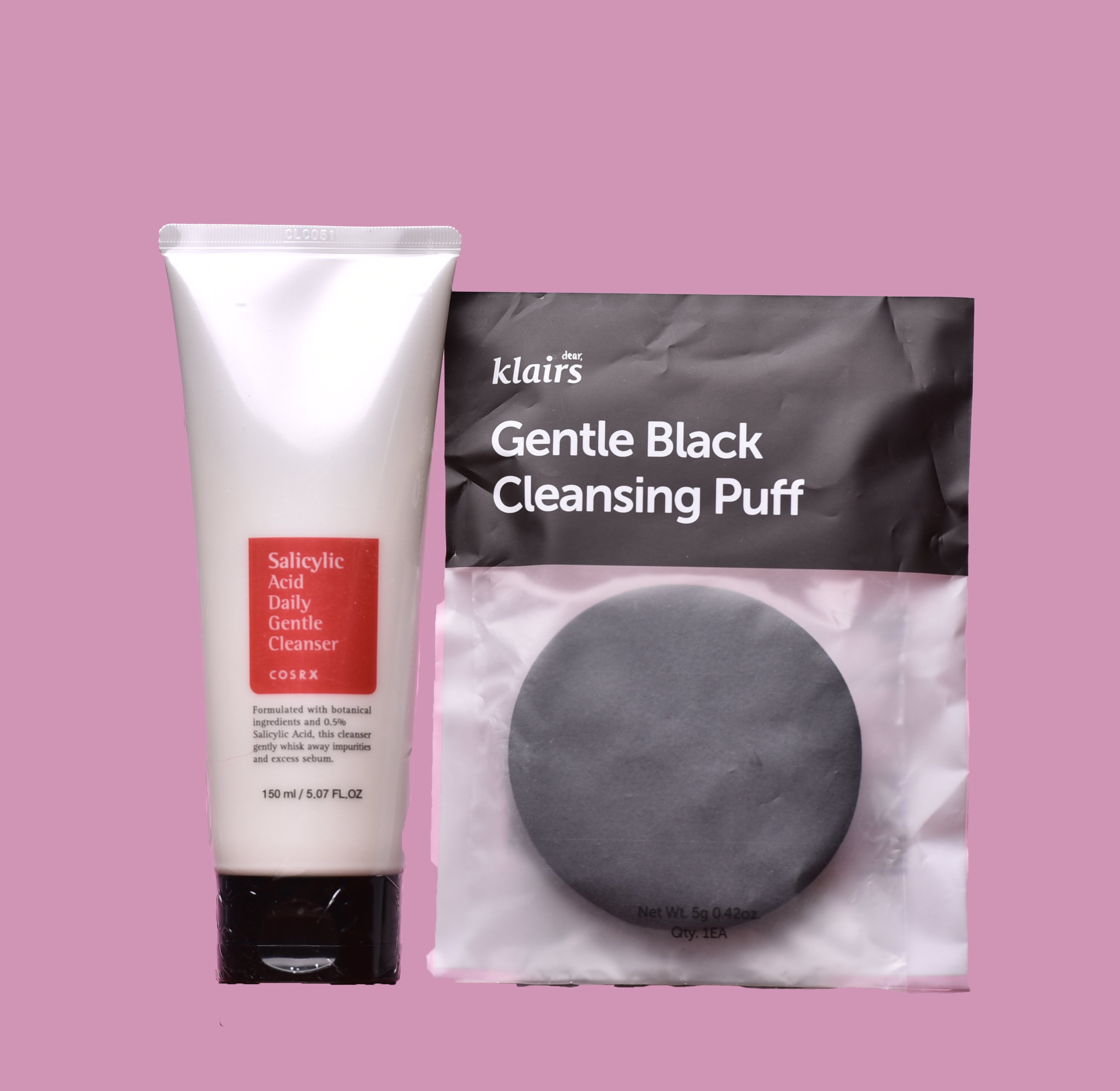 Klairs gentle black cleansing puff - ACNE CARE