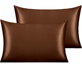 brown 100% BRANDED LUXURY SATIN PILLOWCASES