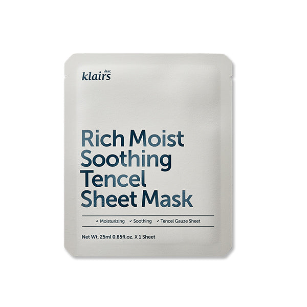 how to use Klairs -RICH MOIST SOOTHING TENCEL SHEET MASK 25ML